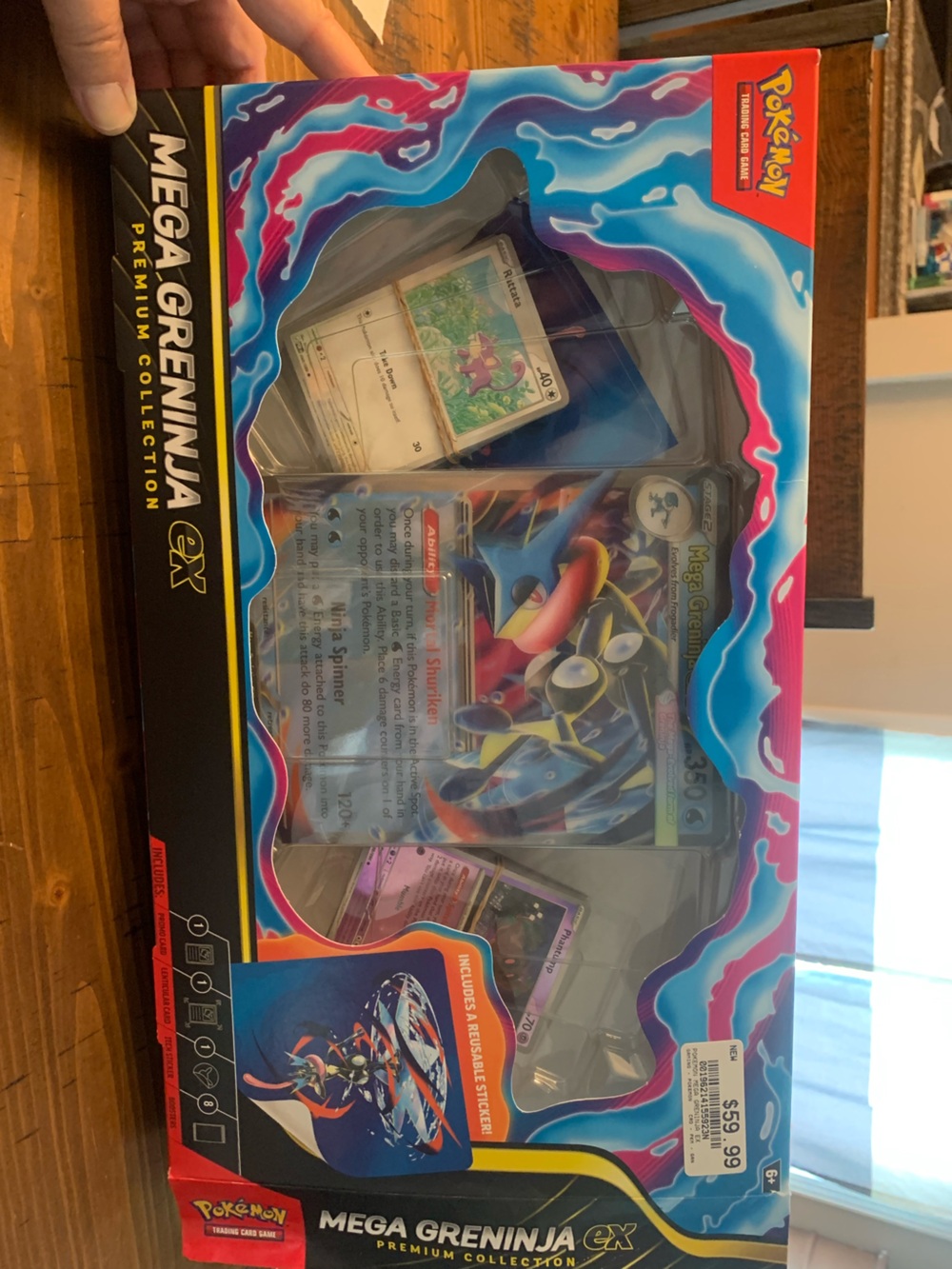 Pokémon Trading Cards - Mega Greninja ex Premium Collection, opened box